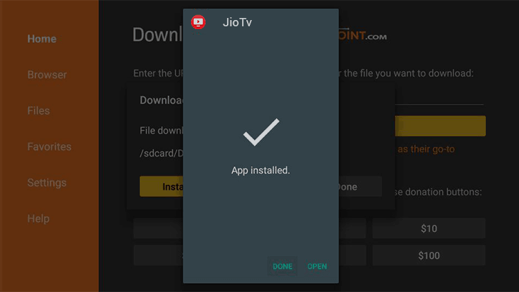 open-jiotv-mod-app-on-firestick-device